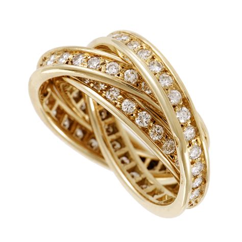 cartier three band ring|cartier trident ring.